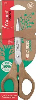Maped Advanced Wood Schere, Edelstahl, symmetrisch, 17cm (496111)