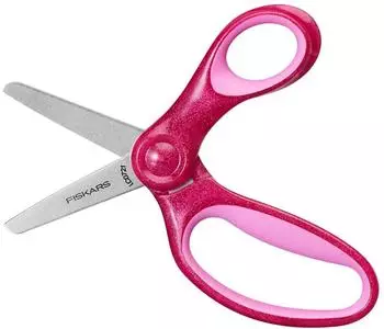 Fiskars Kinderschere mit Glitzer, rosa, 13cm (6+) (F1064074)