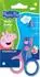 Staedtler Noris Junior Peppa Pig Bastelschere, rund, blau/rosa, Rechtshänder (965 40BKL1)