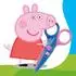 Staedtler Noris Junior Peppa Pig Bastelschere, rund, blau/rosa, Rechtshänder (965 40BKL1)