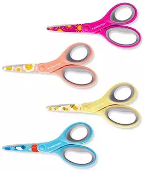 Staedtler Noris 965 Bastelschere für Kinder, 14cm, sortierte Farben (965 14P BK)