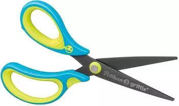 Pelikan griffix Schulschere spitz, neon fresh blue, Linkshänder, 15cm (810296)