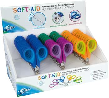 Wedo Bastelschere 11,5cm spitz Kinderschere Soft-Kid farbig sortiert (77 930)