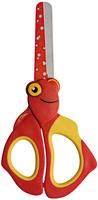 WEDO Kinderschere Bastelschere rund aus Edelstahl Rot/Gelb
