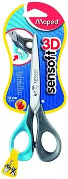 Maped Bastelschere Sensoft 3D 16 cm Linksh&auml;nder