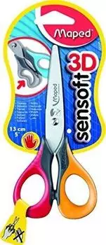 Maped Bastelschere Sensoft 3D 13 cm Linksh&auml;nder (693500 3)