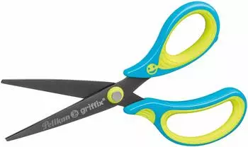 Pelikan griffix Schulschere Rechtsh&auml;nder Neon Fresh Blue (810241)