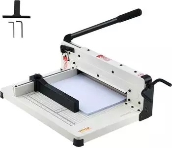 VEVOR Papierschneider manuell (bis A4 Papier 304,8 mm, 400 Blatt, 12 Zoll) weiß