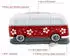 Brisa Kosmetik-Taschentuchspender Neopren T1 Bus Design Hibiskus/Rot (BUNE201)
