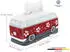 Brisa Kosmetik-Taschentuchspender Neopren T1 Bus Design Hibiskus/Rot (BUNE201)