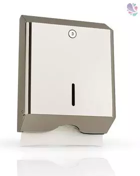 Blanc Hygienic INOX Z600 Falthandtuchspender, Edelstahl gebürstet, abschließbar, 600 Blatt (AH1-EDSGB)
