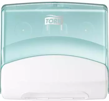 Tork Performance Papiertuchspender Kunststoff, weiß/türkis, Wandmontage (654000)