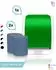 Blanc Hygienic Cosmos Autocut Handtuchrollenspender grün/weiß + 2 Classico Rollen blau (PS-htz108k-B-FS-3350WG)
