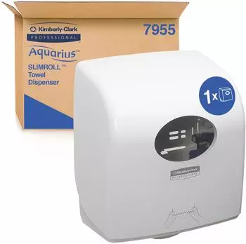 Kimberly-Clark Aquarius Slimroll Rollenhandtuchspender, wei&szlig; (7955)
