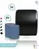 Blanc Hygienic Cosmos Autocut Handtuchrollenspender schwarz + 2 Classico Handtuchrollen blau (PS-htz108k-B-FS-3100S)