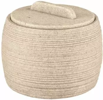 Kleine Wolke Sand Wattedose, rund, Kunststoff, macadamia (8680272873)