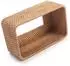 LuxusKollektion Kosmetiktücherbox Rattan, rechteckig, geflochten, natur (26x15,5x10,5cm)