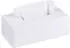 Relaxdays Taschentuchbox Bambus, weiß, 7,5x24x12cm (10023252)
