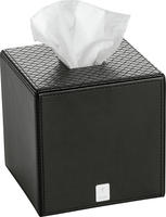 JOOP Papiertuchbox Bathline schwarz, quadratisch B 13,3 cm, H 13,3 cm, T 13,3...