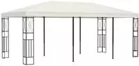 vidaXL Pavillon 3&times;6 m Creme Stoff