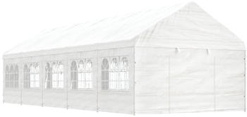 vidaXL Pavillon mit Dach 11,15x4,08x3,22 m Polyethylen Weiß (3155489)