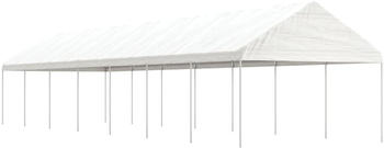 vidaXL Pavillon mit Dach 15,61x4,08x3,22 m Polyethylen Weiß (3155515)