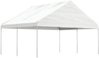 vidaXL Pavillon mit Dach Wei&szlig; 4,46x5,88x3,75 m Polyethylen