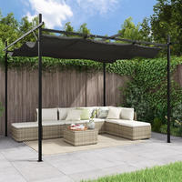 vidaXL Pergola mit Schiebedach Anthrazit 295x292x230 cm