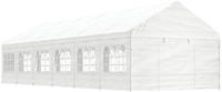 vidaXL Pavillon mit Dach 13,38x4,08x3,22 m Polyethylen Weiß (3155490)