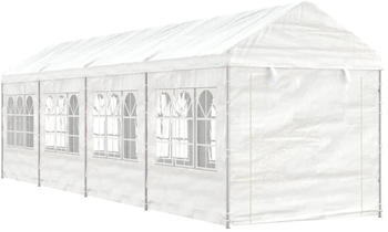 vidaXL Pavillon mit Dach 8,92x2,28x2,69 m Polyethylen Weiß (3155480)