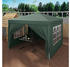 Woltu Faltpavillon mit 4 Seitenteilen Oxford Metallrahmen 3x3 m