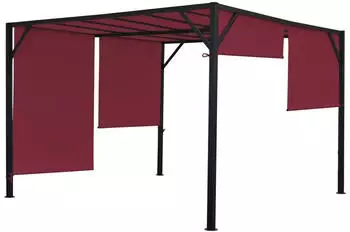 Mendler Beja 400 x 400 cm bordeaux-rot (72902) – Optimaler Schutz und Komfort