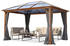 Toolport Gartenpavillon Hardtop Forest Deluxe loft grey 3 x 4 m in Eichenoptik (300192)