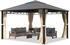 Toolport Gartenpavillon Hardtop Sunset Superior champagner 4 x 4 m (301350)