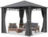 Toolport Gartenpavillon Hardtop Sunset Superior loft grey 3 x 3 m (300193)