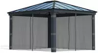 Palram - Canopia Pavillonseitenteil "Dallas Garden Gazebo Netting Set" mit