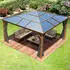 Toolport Gartenpavillon Hardtop Forest Deluxe loft grey 4 x 4 m in Eichenoptik (300197)