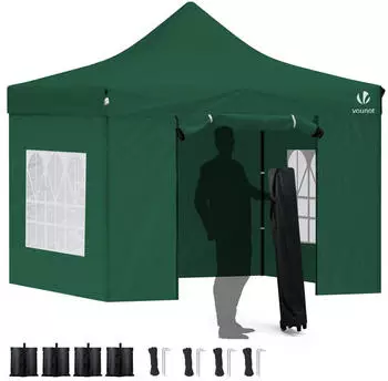 Vounot Pavillon 3x3m gr&uuml;n