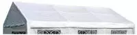 Ersatzdach / Dachplane Palma F&uuml;r Zelt 4x6 Meter, Pvc Weiss 480g/m2, Incl.