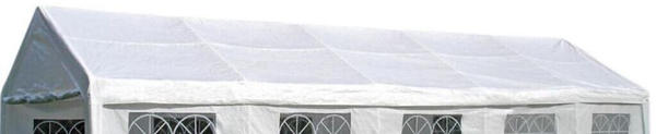 DEGAMO Ersatzdach für Partyzelt PALMA 4x10m PE weiß