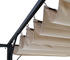 Mendler Ersatzbezug 370x300cm für Dach Pergola Pavillon HWC-C42 3,5x3,5m creme