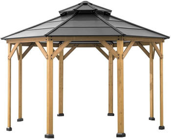 Sunway Sunjoy Gazebo Eggi 395 x 395 cm anthrazit