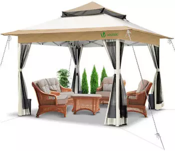Vounot Pavillon 3,6x3,6m Beige