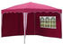 rot: Kronenburg Faltpavillon 3 x 3 m (2 Seitenteile)