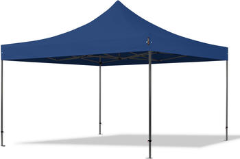 Toolport 4x4m Stahl Faltpavillon ohne Seitenteile, blau (600090)