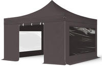 TOOLPORT Faltzelt Faltpavillon Pavillon 4x4m - mit 4 Seitenteilen...