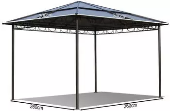 QUICK STAR Pavillon Barcelona 1 mit 4 Seitenteilen BxT: 300x300 cm anthrazit