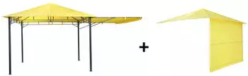 Test Rite Tepro Pavillon Lehua 330x330cm Gelb