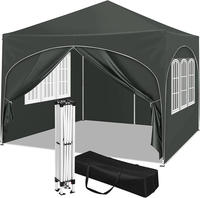 Pavillon, Faltpavillon 3x3 M, Mit 4 Seitenw&auml;nden, Partyzelt Wasserabweisend