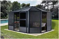 Sojag Pavillon "Charleston 12x12" Wintergarten, BxT: 384x384 cm